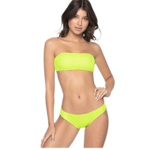 PILYQ Pineapple Reef Bikini Swimsuit NWT